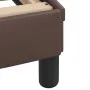 Bed with brown synthetic leather mattress 180x200 cm by vidaXL, Beds and slatted bases - Ref: Foro24-3208459, Price: 393,96 €...