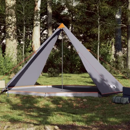 Tienda familiar tipi para 8 personas impermeable gris naranja de vidaXL, Tiendas de campaña - Ref: Foro24-94584, Precio: 82,8...