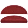 Stair treads 15 units red burgundy 65x24x4 cm by vidaXL, Stair mats - Ref: Foro24-133889, Price: 69,31 €, Discount: %