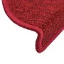 Stair treads 15 units red burgundy 65x24x4 cm by vidaXL, Stair mats - Ref: Foro24-133889, Price: 69,31 €, Discount: %
