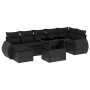 Set de sofás de jardín 8 piezas y cojines ratán sintético negro von vidaXL, Gartensets - Ref: Foro24-3268685, Preis: 541,48 €...