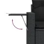 Set de sofás de jardín 8 piezas y cojines ratán sintético negro by vidaXL, Garden sets - Ref: Foro24-3267795, Price: 635,73 €...