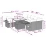 Set de sofás de jardín 8 piezas y cojines ratán sintético negro by vidaXL, Garden sets - Ref: Foro24-3267795, Price: 635,73 €...