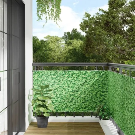 Pantalla de privacidad de balcón PVC plantas verde 300x75 cm de vidaXL, Paneles de vallas - Ref: Foro24-4005404, Precio: 19,9...