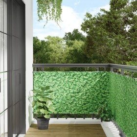 Pantalla de privacidad de jardín PVC plantas verde 1000x75 cm