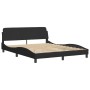 Bed with black velvet mattress 160x200 cm by vidaXL, Beds and slatted bases - Ref: Foro24-3208433, Price: 369,58 €, Discount: %