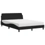 Bett mit schwarzer Stoffmatratze 140x200 cm von vidaXL, Betten und Lattenroste - Ref: Foro24-3208406, Preis: 345,70 €, Rabatt: %