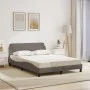 Bett mit taupegrauer Stoffmatratze 120x200 cm von vidaXL, Betten und Lattenroste - Ref: Foro24-3208368, Preis: 354,84 €, Raba...