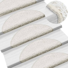 Treppenstufenmatten 15 Stück weiß 56x17x3 cm von vidaXL, Treppenmatten - Ref: Foro24-133898, Preis: 86,39 €, Rabatt: %