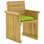 7-piece garden dining table with impregnated pine wood cushions by vidaXL, Garden sets - Ref: Foro24-3065740, Price: 708,79 €...