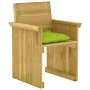 7-piece garden dining table with impregnated pine wood cushions by vidaXL, Garden sets - Ref: Foro24-3065740, Price: 698,07 €...
