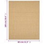 Natürlicher Sisalteppich 80x100 cm von vidaXL, Teppiche - Ref: Foro24-136304, Preis: 63,00 €, Rabatt: %