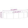 Blumenbeet aus Stahl anthrazit pulverbeschichtet 175x100x36cm von vidaXL, Töpfe und Pflanzgefäße - Ref: Foro24-318991, Preis:...