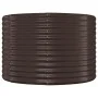 Brown powder coated steel flower bed planter 249x100x68cm by vidaXL, Pots and planters - Ref: Foro24-319065, Price: 117,58 €,...