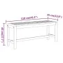 Banco de jardín madera maciza de acacia 110x35x45 cm de vidaXL, Bancos de jardín - Ref: Foro24-319419, Precio: 105,06 €, Desc...
