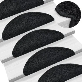 Stair tread mats 15 pcs black 56x17x3 cm by vidaXL, Stair mats - Ref: Foro24-133893, Price: 88,67 €, Discount: %