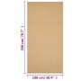 Alfombra de sisal natural 100x200 cm de vidaXL, Alfombras - Ref: Foro24-136312, Precio: 122,95 €, Descuento: %