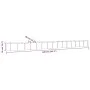 Brown powder coated steel flower bed planter 620x80x36 cm by vidaXL, Pots and planters - Ref: Foro24-318945, Price: 97,96 €, ...