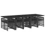 11-piece garden dining set with black synthetic rattan cushions by vidaXL, Garden sets - Ref: Foro24-3211651, Price: 816,59 €...