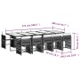 11-piece garden dining set with black synthetic rattan cushions by vidaXL, Garden sets - Ref: Foro24-3211651, Price: 711,27 €...