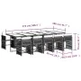11-piece garden dining set with black synthetic rattan cushions by vidaXL, Garden sets - Ref: Foro24-3211651, Price: 816,59 €...