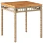 Bistro set 3 pieces beige PE rattan and solid acacia wood by vidaXL, Garden sets - Ref: Foro24-365867, Price: 183,02 €, Disco...