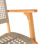 Bistro-Set 3-teilig aus beigem PE-Rattan und massivem Akazienholz von vidaXL, Gartensets - Ref: Foro24-365867, Preis: 187,26 ...