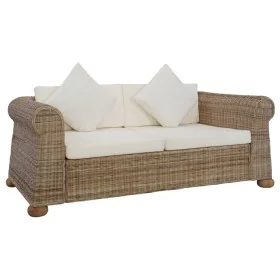 2-seater sofa with natural rattan cushions by vidaXL, Sofas - Ref: Foro24-283073, Price: 597,10 €, Discount: %