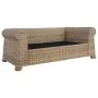 2-seater sofa with natural rattan cushions by vidaXL, Sofas - Ref: Foro24-283073, Price: 597,10 €, Discount: %