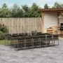 Garden dining set with cushions 13 pieces gray synthetic rattan by vidaXL, Garden sets - Ref: Foro24-3211484, Price: 903,19 €...