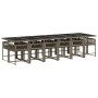 Garten-Essgruppe mit Kissen, 13-teilig, graues synthetisches Rattan von vidaXL, Gartensets - Ref: Foro24-3211484, Preis: 792,...