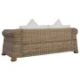 2-seater sofa with natural rattan cushions by vidaXL, Sofas - Ref: Foro24-283073, Price: 597,10 €, Discount: %