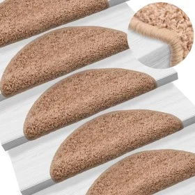 Stair tread mats 15 pcs beige 65x21x4 cm by vidaXL, Stair mats - Ref: Foro24-133902, Price: 104,91 €, Discount: %