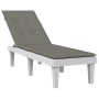 Kissen für Liege dunkelgrau meliert Stoff (75+105)x50x3 cm von vidaXL, Kissen für Stühle und Sofas - Ref: Foro24-4002488, Pre...