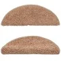 Alfombras de peldaños de escalera 15 uds beige 65x21x4 cm de vidaXL, Alfombrillas para escalones - Ref: Foro24-133902, Precio...