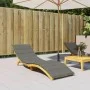 Cushion for sun lounger dark gray melange fabric 200x60x4 cm by vidaXL, Cushions for chairs and sofas - Ref: Foro24-4002510, ...