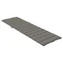 Cushion for sun lounger dark gray melange fabric 200x60x4 cm by vidaXL, Cushions for chairs and sofas - Ref: Foro24-4002510, ...