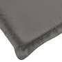 Cushion for sun lounger dark gray melange fabric 200x60x4 cm by vidaXL, Cushions for chairs and sofas - Ref: Foro24-4002510, ...