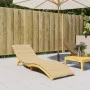 Cushion for lounger beige melange fabric 200x60x4 cm by vidaXL, Cushions for chairs and sofas - Ref: Foro24-4002512, Price: 4...