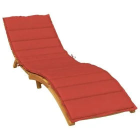 Cushion for lounger red melange fabric 200x50x4 cm by vidaXL, Cushions for chairs and sofas - Ref: Foro24-4002504, Price: 38,...