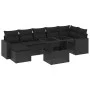 8-piece garden sofa set and black synthetic rattan cushions by vidaXL, Garden sets - Ref: Foro24-3267425, Price: 553,04 €, Di...