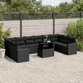 11-piece garden sofa set and black synthetic rattan cushions by vidaXL, Garden sets - Ref: Foro24-3267515, Price: 823,80 €, D...