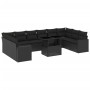 11-piece garden sofa set and black synthetic rattan cushions by vidaXL, Garden sets - Ref: Foro24-3267515, Price: 730,36 €, D...