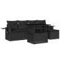 6-piece garden sofa set and black synthetic rattan cushions by vidaXL, Garden sets - Ref: Foro24-3267865, Price: 417,35 €, Di...