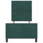 Estructura de cama Verde oscuro 80 x 200 cm Terciopelo