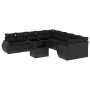 11-piece garden sofa set and black synthetic rattan cushions by vidaXL, Garden sets - Ref: Foro24-3268795, Price: 807,11 €, D...