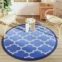 Blue PP outdoor rug Ø160 cm by vidaXL, Outdoor protectors - Ref: Foro24-368539, Price: 29,49 €, Discount: %