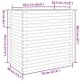 Impregnated pine wood planter 70x40x68.5 cm by vidaXL, Pots and planters - Ref: Foro24-3282488, Price: 167,45 €, Discount: %