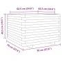Solid Douglas fir wood planter 70x70x49.5 cm by vidaXL, Pots and planters - Ref: Foro24-3282527, Price: 161,27 €, Discount: %