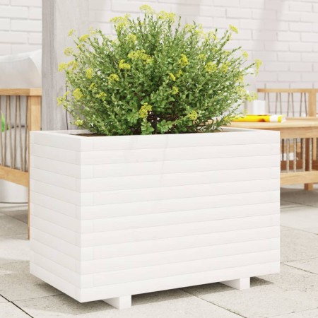 Solid white pine wood planter 70x40x49.5 cm by vidaXL, Pots and planters - Ref: Foro24-3282550, Price: 147,87 €, Discount: %